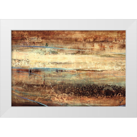 Subterranean Blues White Modern Wood Framed Art Print by Douglass, Farrell