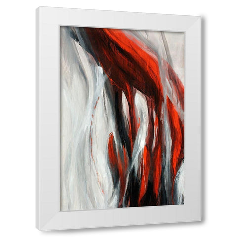 Veil White Modern Wood Framed Art Print by Douglass, Farrell