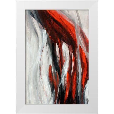Veil White Modern Wood Framed Art Print by Douglass, Farrell