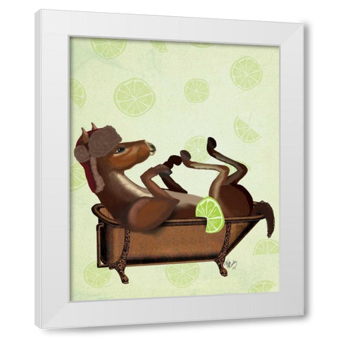 Moscow Mule White Modern Wood Framed Art Print by Fab Funky