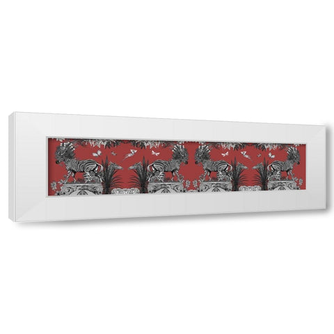 Livoris Feritas Zebra Design, Whole White Modern Wood Framed Art Print by Fab Funky