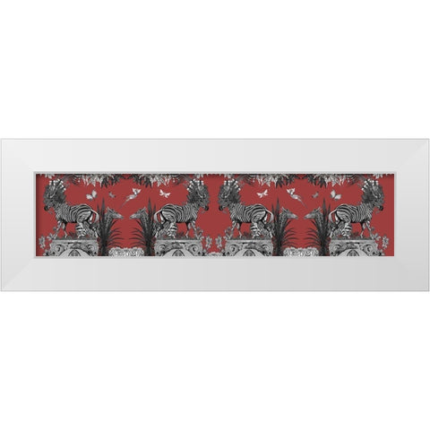 Livoris Feritas Zebra Design, Whole White Modern Wood Framed Art Print by Fab Funky