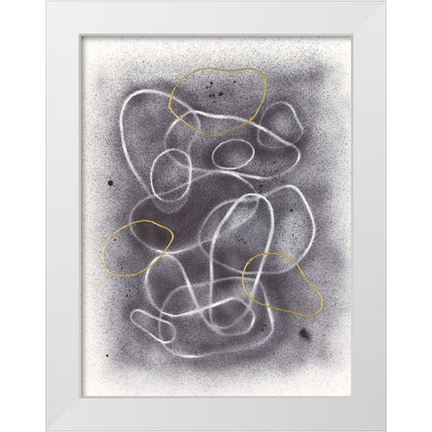 Pell Mell I White Modern Wood Framed Art Print by Lam, Vanna
