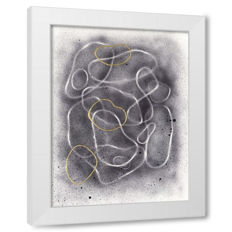Pell Mell II White Modern Wood Framed Art Print by Lam, Vanna