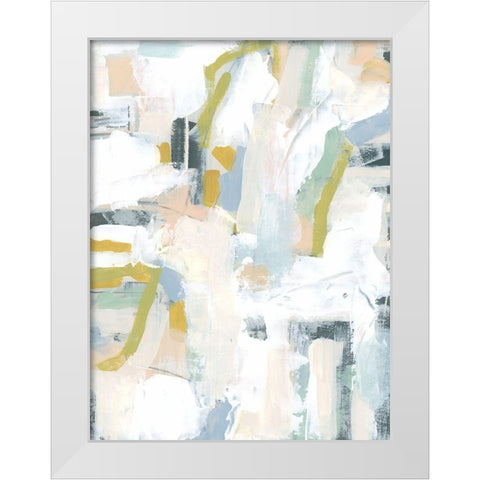 Interim I White Modern Wood Framed Art Print by Vess, June Erica