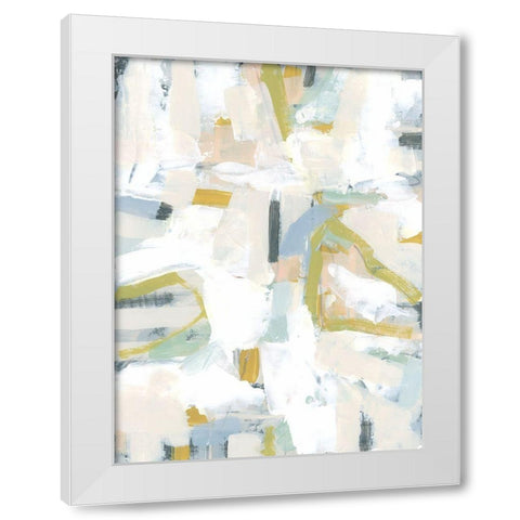 Interim III White Modern Wood Framed Art Print by Vess, June Erica