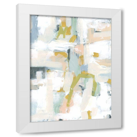 Interim IV White Modern Wood Framed Art Print by Vess, June Erica