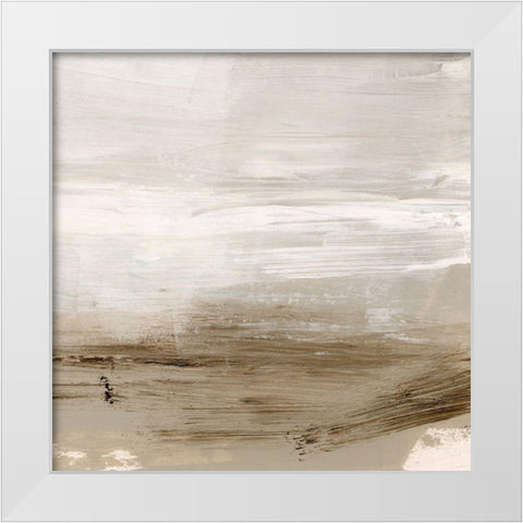 Brushed Pavement I White Modern Wood Framed Art Print by Parker, Jennifer Paxton