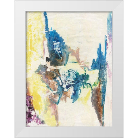 Jungle Magic I White Modern Wood Framed Art Print by Combs, Joyce