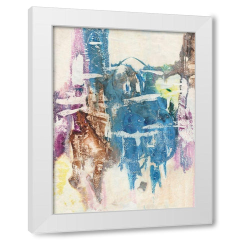 Jungle Magic II White Modern Wood Framed Art Print by Combs, Joyce