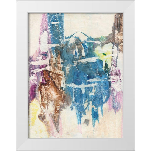 Jungle Magic II White Modern Wood Framed Art Print by Combs, Joyce