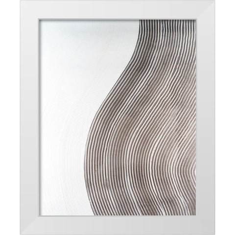 UA Slow Going I White Modern Wood Framed Art Print by Lam, Vanna