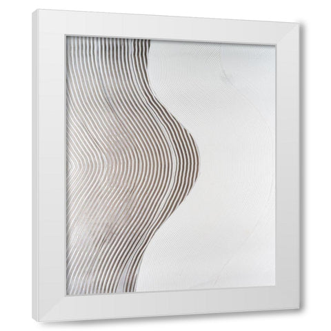 UA Slow Going II White Modern Wood Framed Art Print by Lam, Vanna