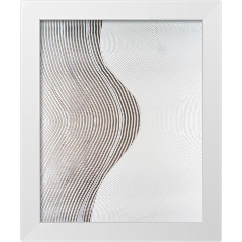 UA Slow Going II White Modern Wood Framed Art Print by Lam, Vanna