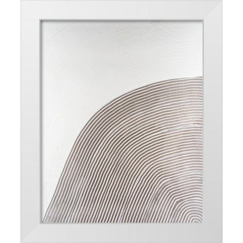 UA Slow Going III White Modern Wood Framed Art Print by Lam, Vanna