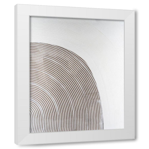 UA Slow Going IV White Modern Wood Framed Art Print by Lam, Vanna