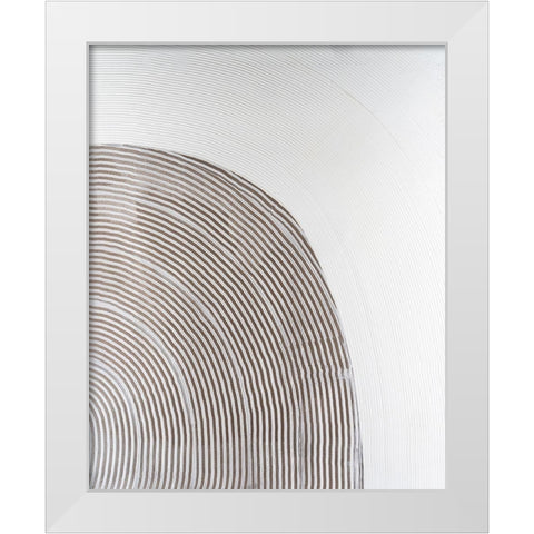 UA Slow Going IV White Modern Wood Framed Art Print by Lam, Vanna