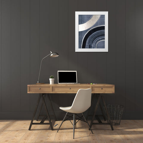 Micron I White Modern Wood Framed Art Print by Lam, Vanna