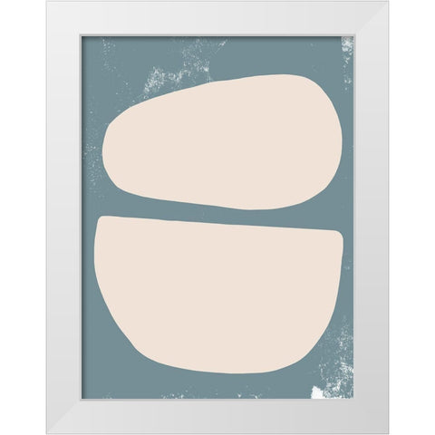 Sage and Sandstone I White Modern Wood Framed Art Print by Green, Jacob