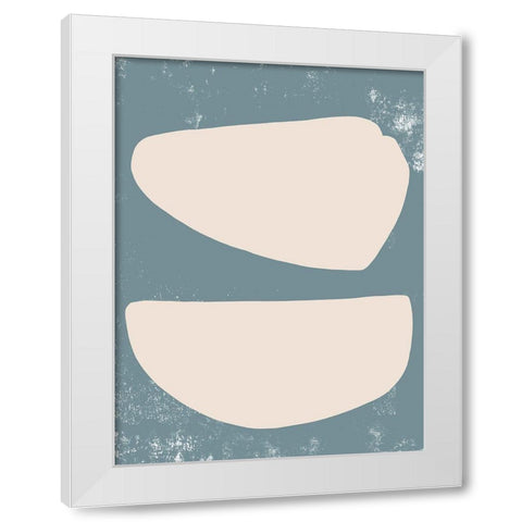 Sage and Sandstone II White Modern Wood Framed Art Print by Green, Jacob