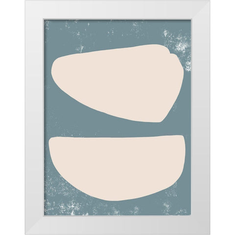 Sage and Sandstone II White Modern Wood Framed Art Print by Green, Jacob