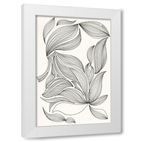 Giddy I White Modern Wood Framed Art Print by Moore, Regina
