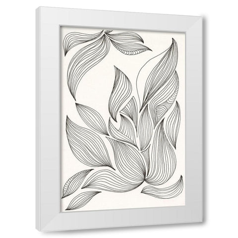 Giddy II White Modern Wood Framed Art Print by Moore, Regina