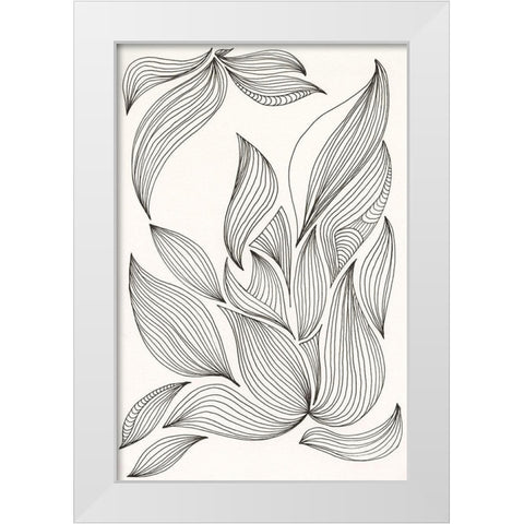 Giddy II White Modern Wood Framed Art Print by Moore, Regina