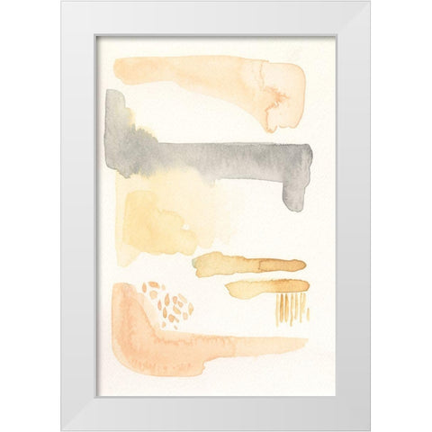 Faint Tinge I White Modern Wood Framed Art Print by Moore, Regina