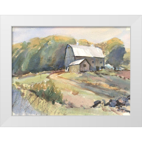 Shaker Farm Somers Connecticut White Modern Wood Framed Art Print by Calcasola, Stephen