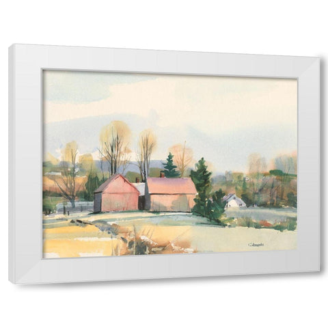Flemings in Suffield Connecticut White Modern Wood Framed Art Print by Calcasola, Stephen