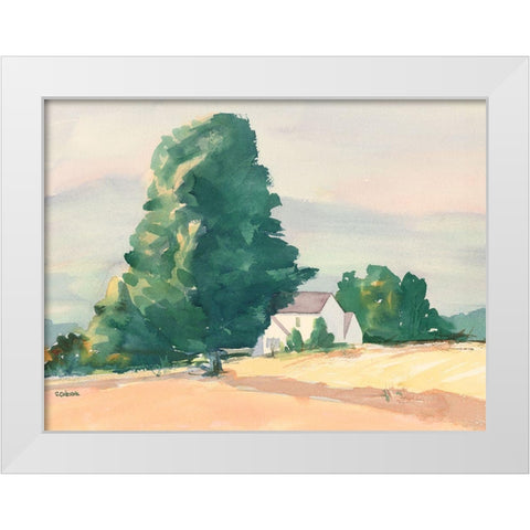 Summer Time White Modern Wood Framed Art Print by Calcasola, Stephen