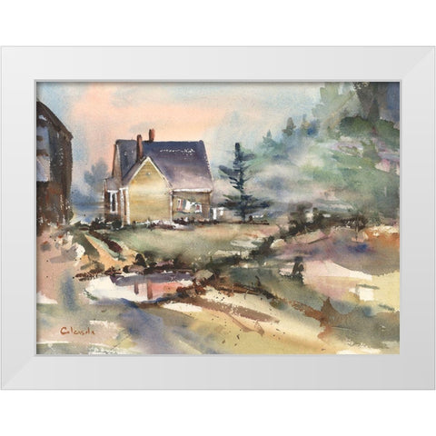Laundry Day White Modern Wood Framed Art Print by Calcasola, Stephen