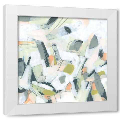 Scribble Prism II White Modern Wood Framed Art Print by Vess, June Erica