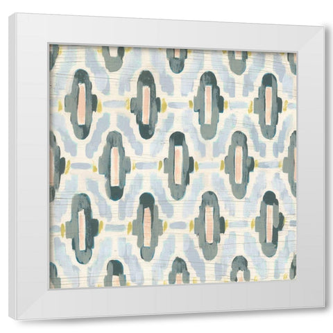 Mesa Tile II White Modern Wood Framed Art Print by Vess, June Erica