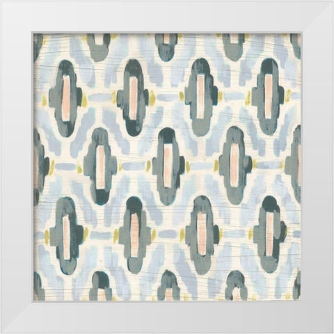 Mesa Tile II White Modern Wood Framed Art Print by Vess, June Erica