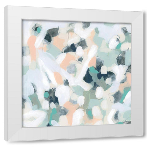 Pastel Alloy II White Modern Wood Framed Art Print by Vess, June Erica