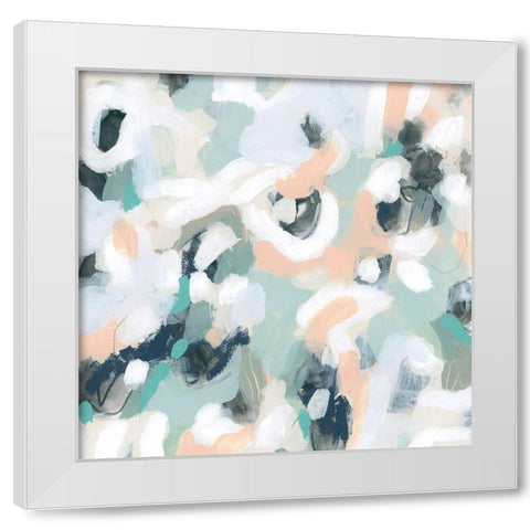 Pastel Alloy III White Modern Wood Framed Art Print by Vess, June Erica