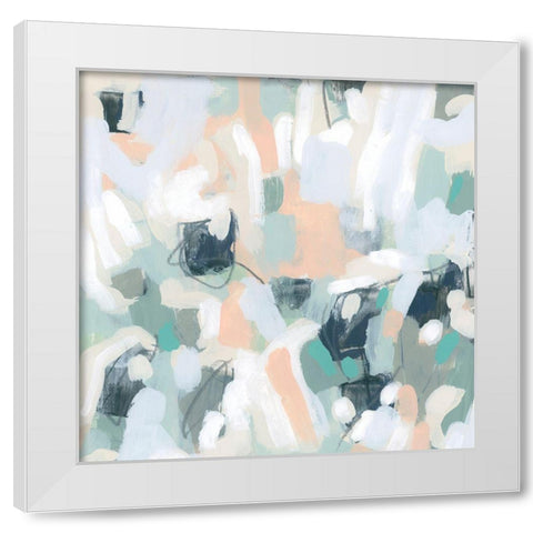 Pastel Alloy IV White Modern Wood Framed Art Print by Vess, June Erica