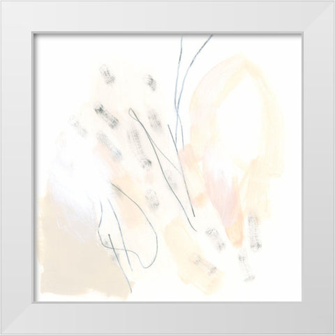 Subtle Strike II White Modern Wood Framed Art Print by Vess, June Erica