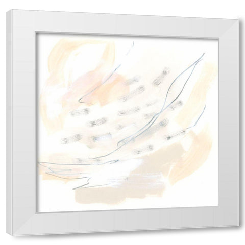 Subtle Strike III White Modern Wood Framed Art Print by Vess, June Erica