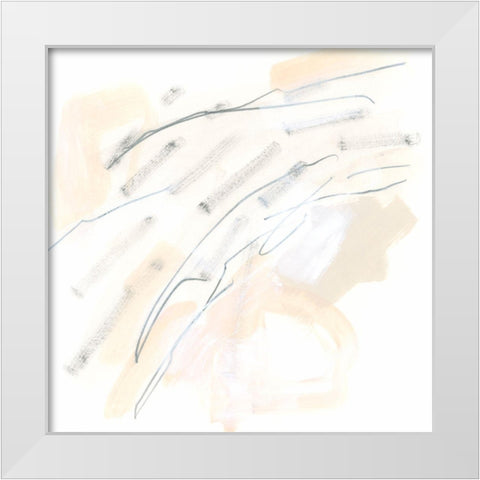 Subtle Strike VII White Modern Wood Framed Art Print by Vess, June Erica