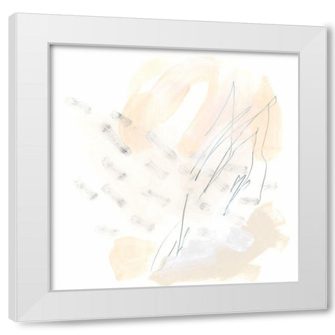 Subtle Strike IX White Modern Wood Framed Art Print by Vess, June Erica