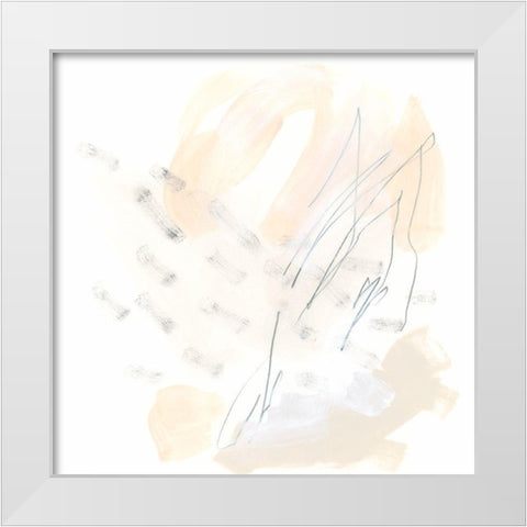 Subtle Strike IX White Modern Wood Framed Art Print by Vess, June Erica