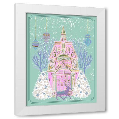 Winter Holidays I White Modern Wood Framed Art Print by Wang, Melissa