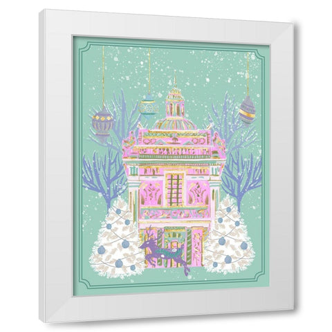 Winter Holidays II White Modern Wood Framed Art Print by Wang, Melissa