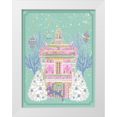 Winter Holidays II White Modern Wood Framed Art Print by Wang, Melissa