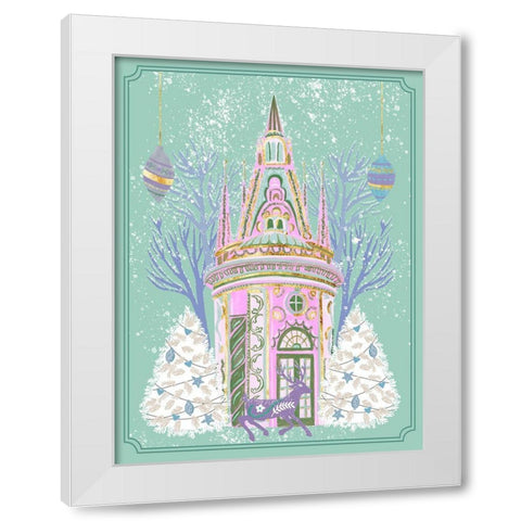 Winter Holidays III White Modern Wood Framed Art Print by Wang, Melissa