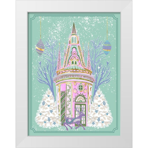 Winter Holidays III White Modern Wood Framed Art Print by Wang, Melissa