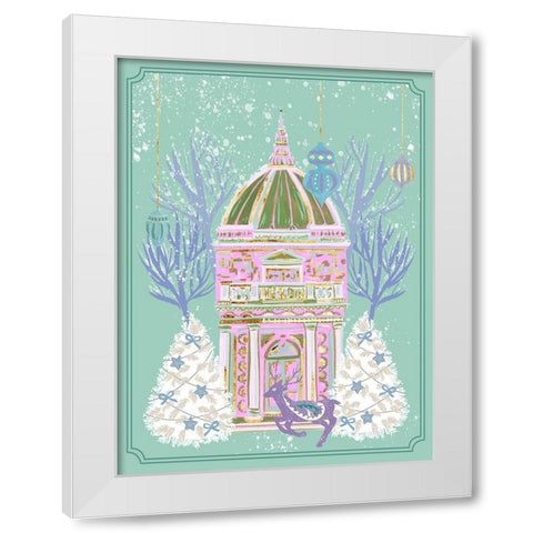 Winter Holidays IV White Modern Wood Framed Art Print by Wang, Melissa